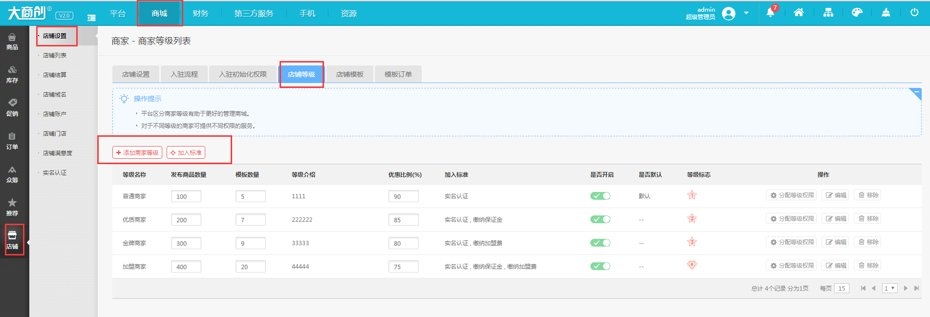 【养正至和使用教程】商家等级教程