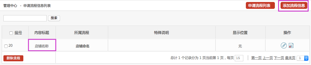 商家入驻管理 15.1申请流程管理